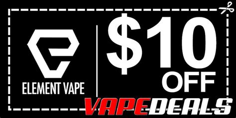 Mar 2, 2024 · With an elementvape discount code you can save minimum 10% on your every element vape order. As you find better deals on element vape you can save even more on element vape products and your orders. All the element vape coupon codes are uploaded here on mysavinghub. You can find the best element vape deals right here on this page and you can ... 